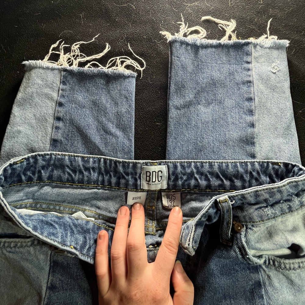 2 tone jeans